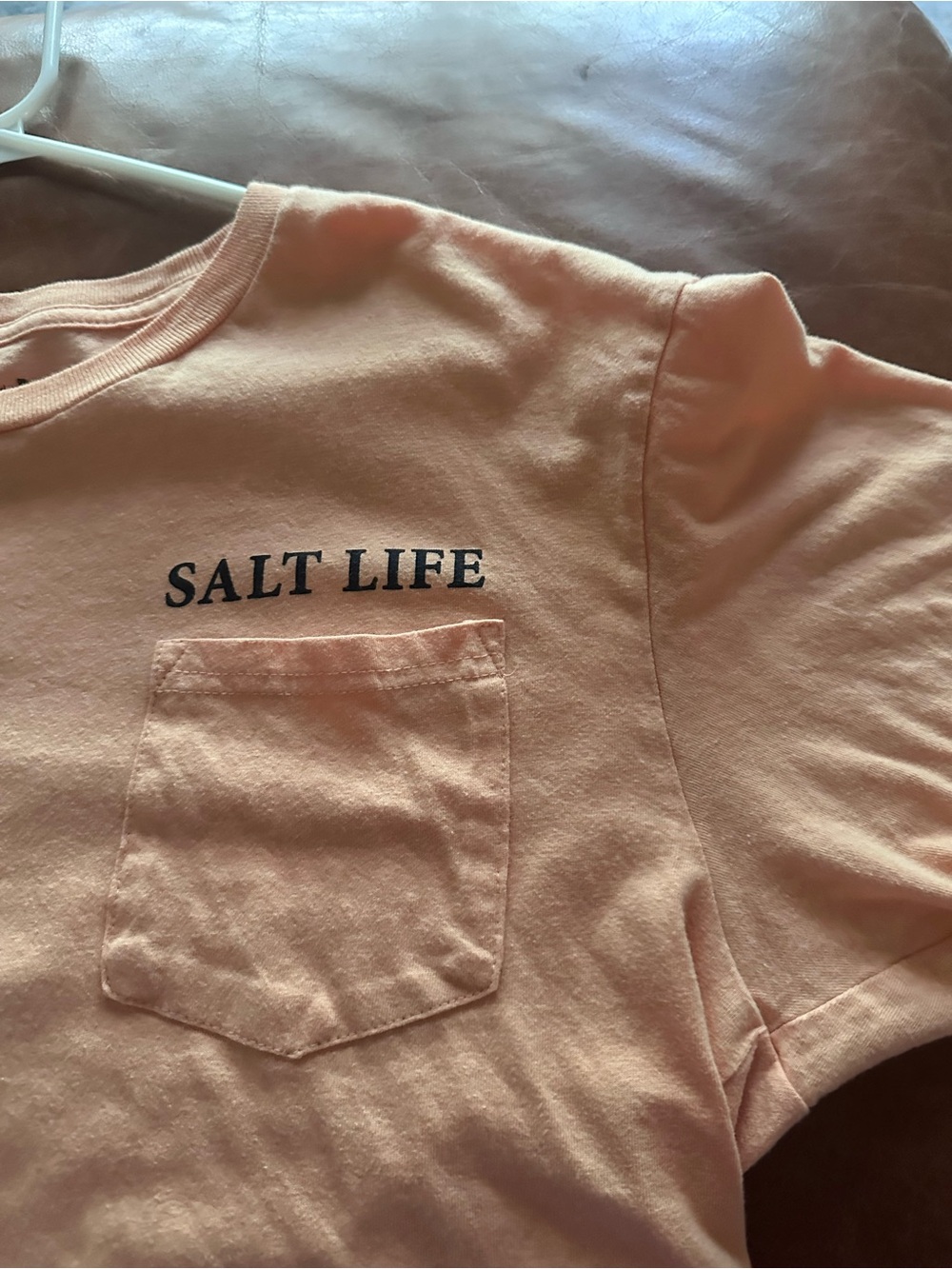 Salt Life Peach Pocket Short Sleeve Tee
